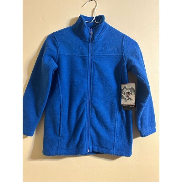 NWT Swiss Alps fleece zip up jacket size 8 boys - Picture 1 of 7